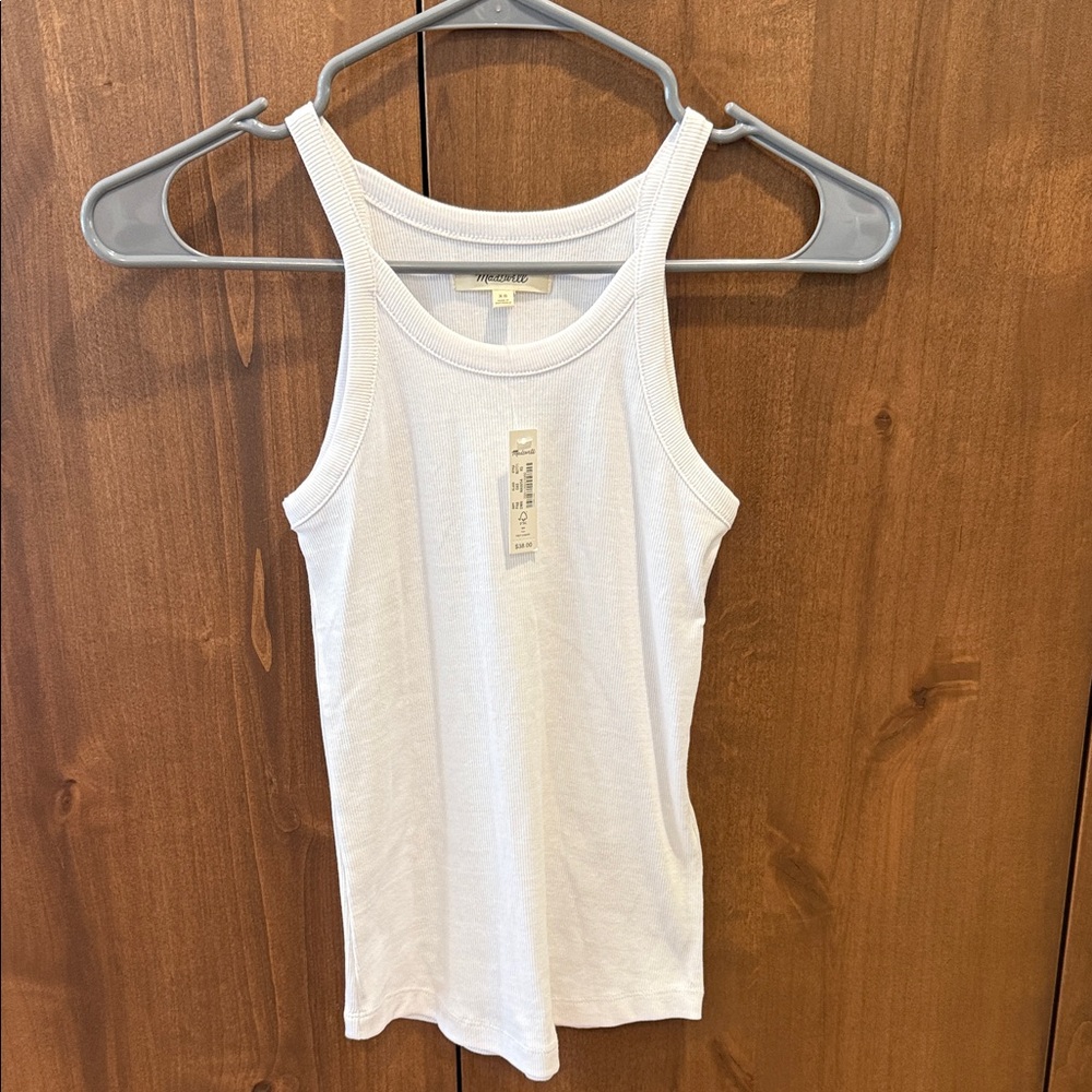NWT Madewell Classic White Supima Cotton Tank Top